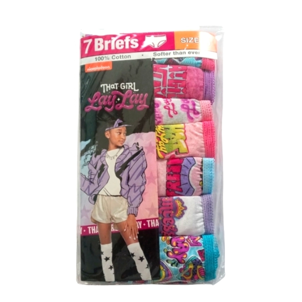 7 Pairs of Nickelodeon "That Girl Lay Lay" Size 6 Girls Brief NWT Underwear